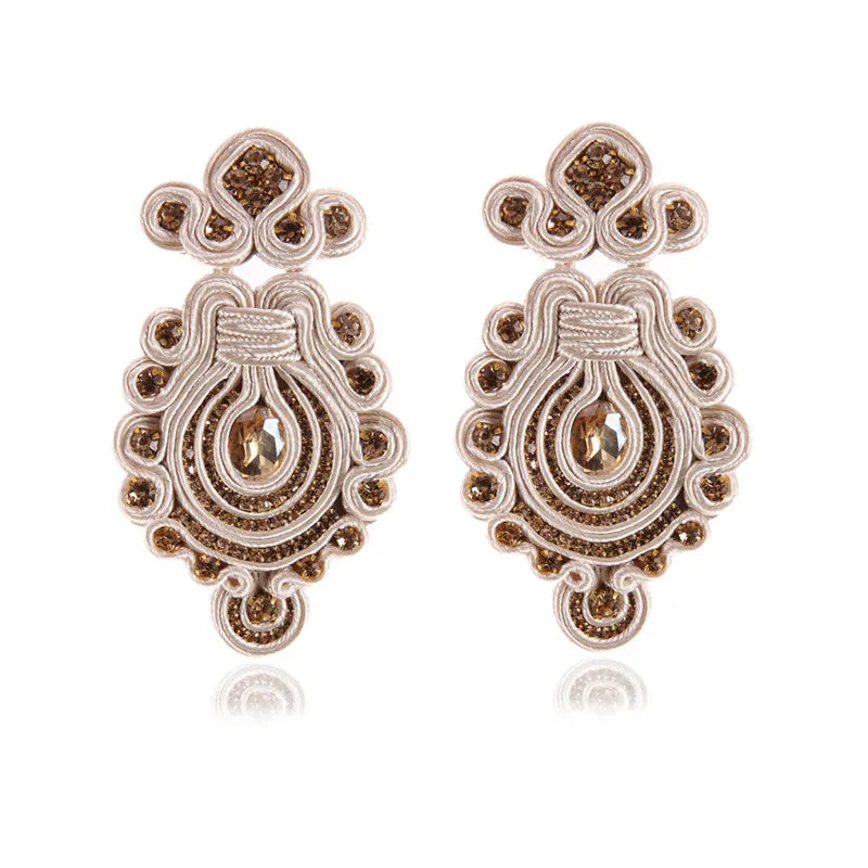 Tina Soutache Oorbellen Luxe Handcrafted Earrings