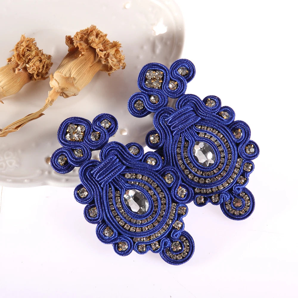 Tina Soutache Oorbellen Luxe Handcrafted Earrings